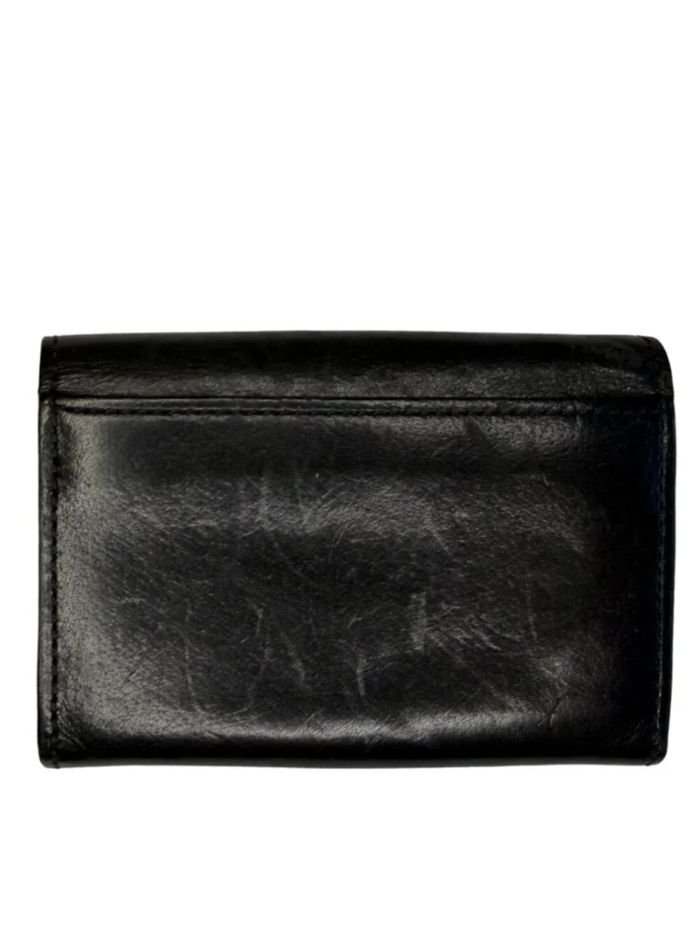 Vintage Coach Black Leather Card Holder Wallet